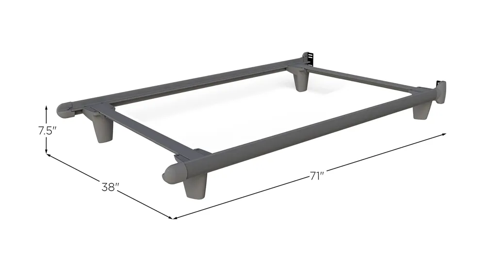 Embrace Bed Frame w/ Glides Dimensions
