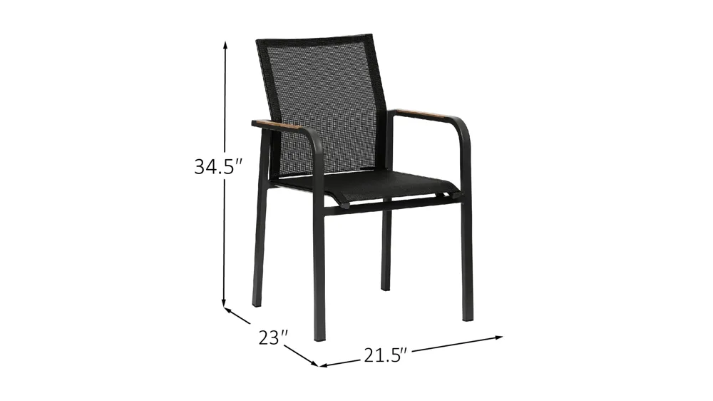 Tristan Armchair Set of 2 Dimensions