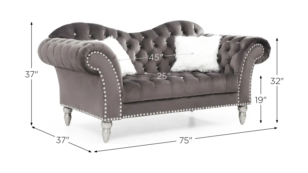 Freeman Loveseat Dimensions