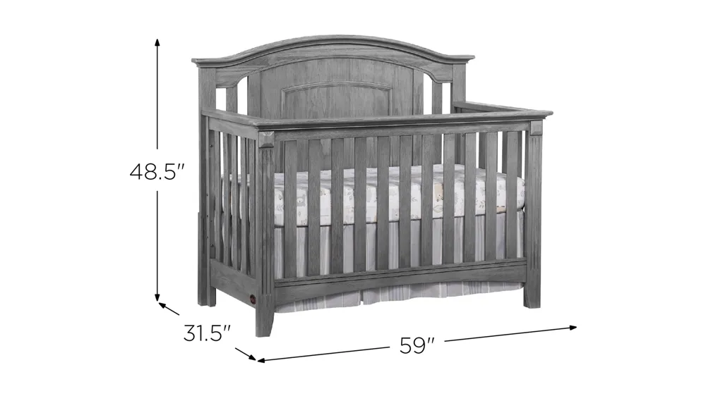 Willowbrook 4-in-1 Convertible Crib Dimensions