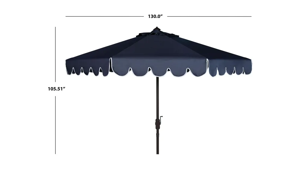 Doreen 11 ft Rnd Crank Umbrella Dimensions