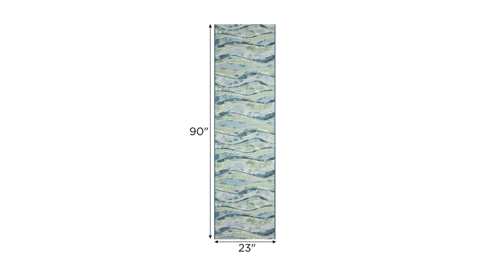 Marina Wave Indoor/Outdoor Area Rug Dimensions