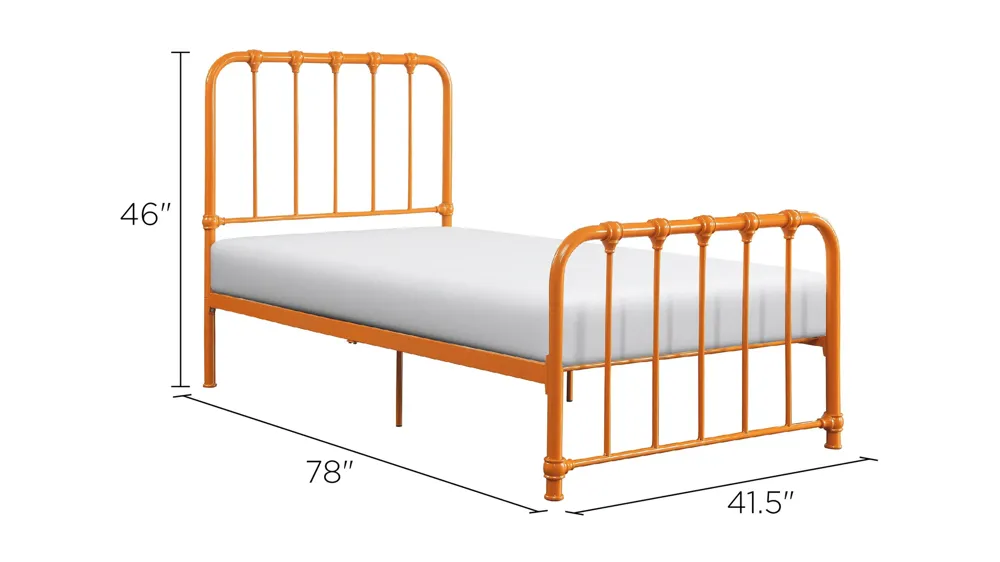 Kimmy Metal Platform Bed Dimensions