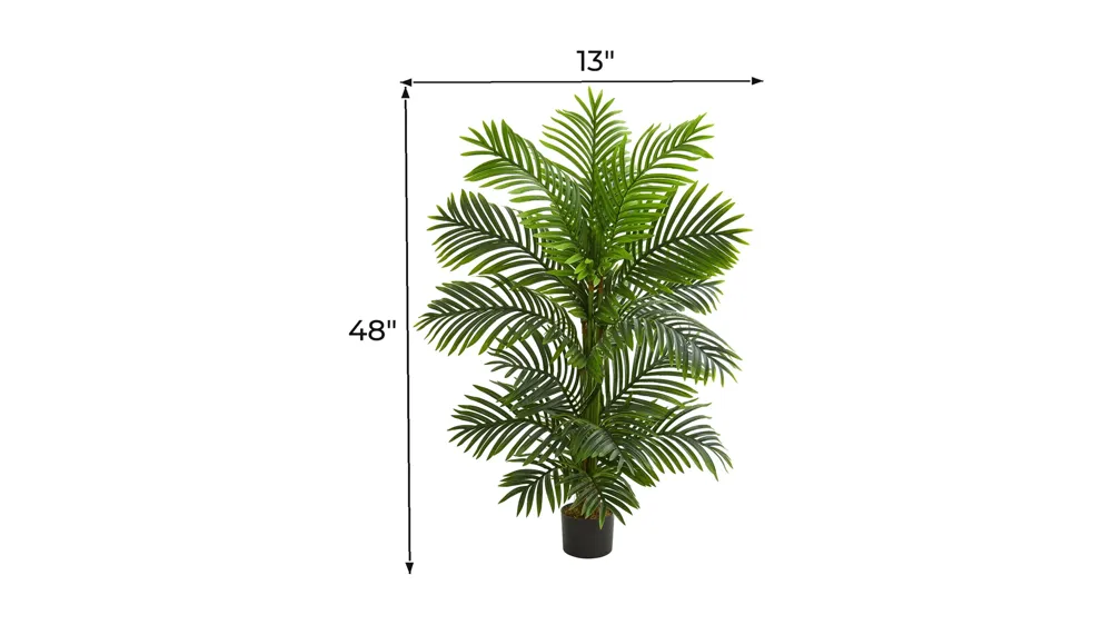 4ft. Bamboo Palm Artificial Tree Dimensions