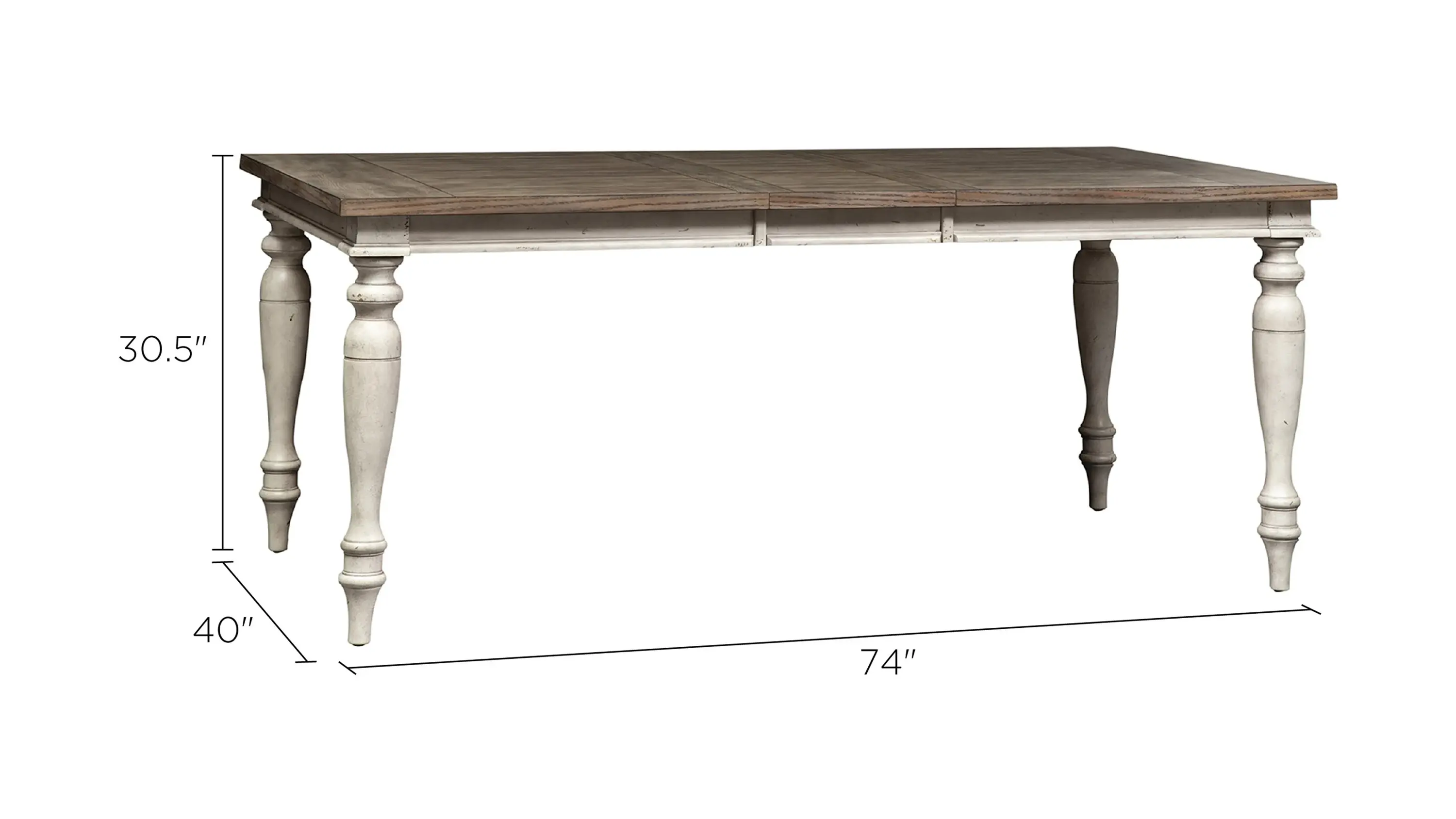 Heywood Dining Table w/ Leaf - Thumbnail 5