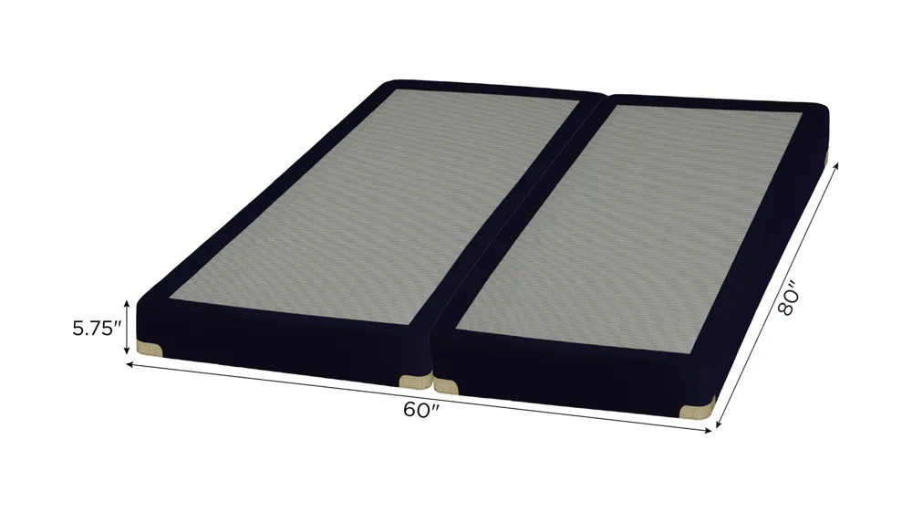 Aireloom Pure Luxury 5" Split Queen Box Spring Set Dimensions