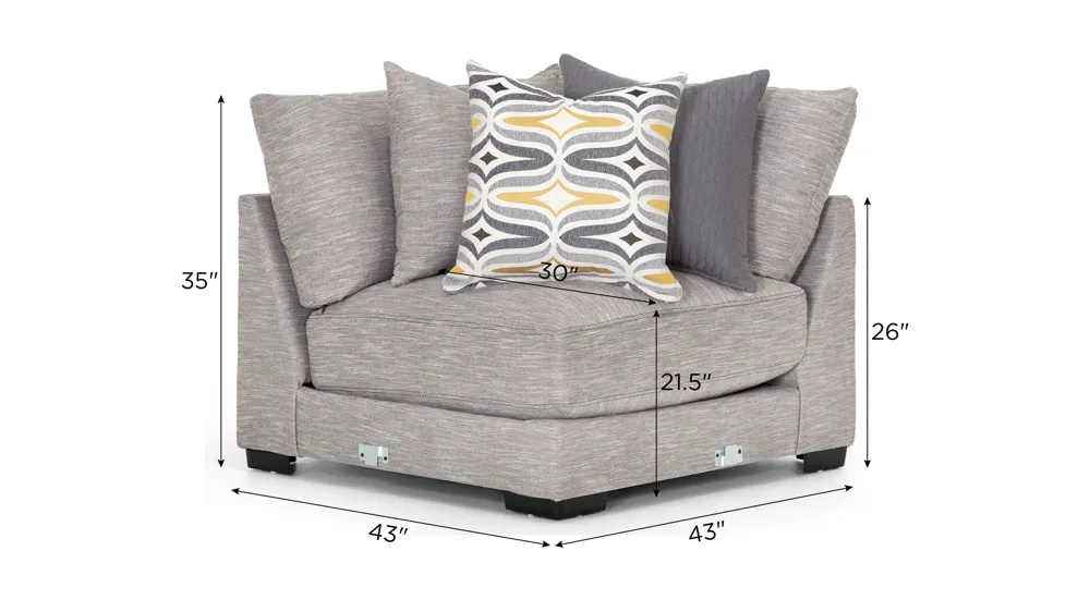 Carter Corner Seat Dimensions