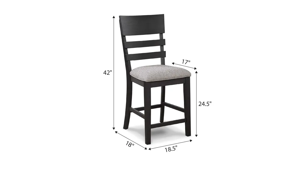 Guthrie Counter-Height Stool - Set 2 Dimensions