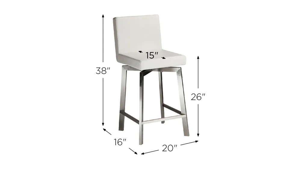 Giro Swivel Counter Stool Dimensions