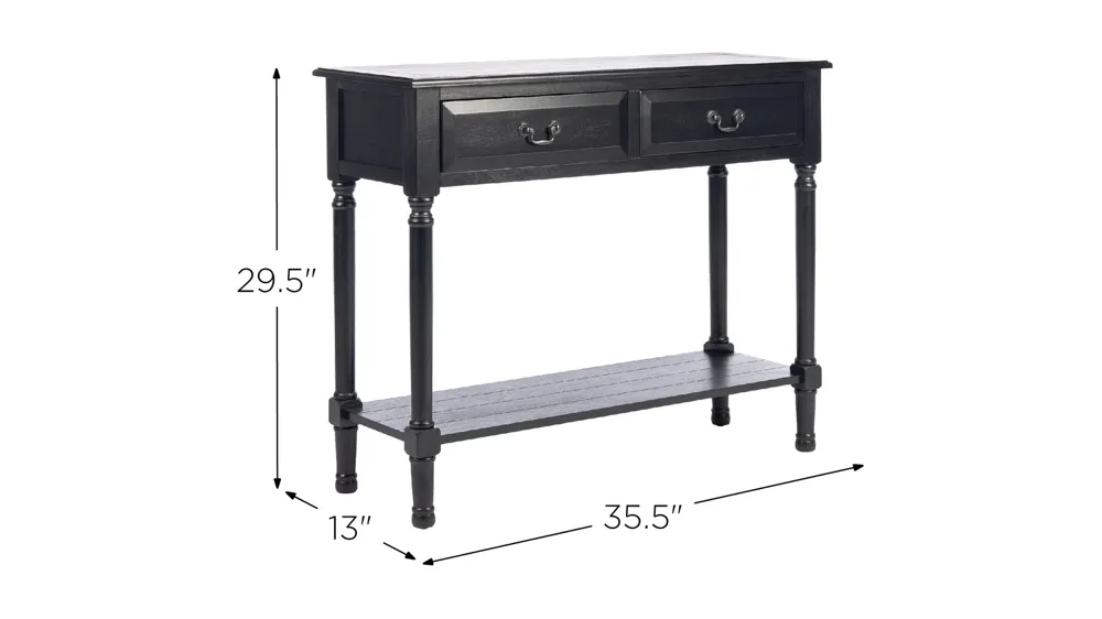 Jessa 2 Drawer Console Table Dimensions