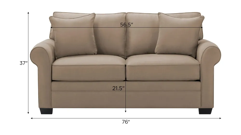 Wellsley Loveseat Dimensions