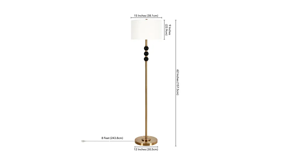 Melanie Floor Lamp Dimensions