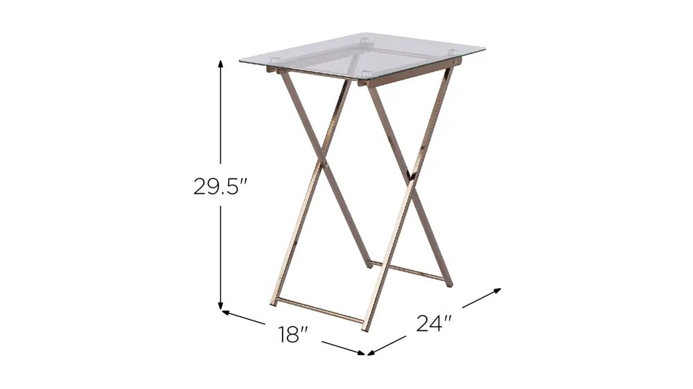 Marceline Folding Tray Table Dimensions