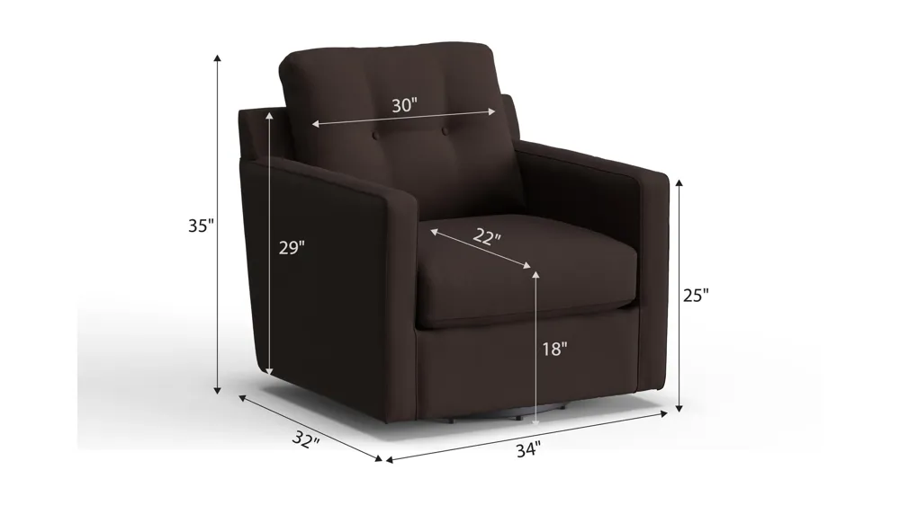 ModularOne Swivel Chair Dimensions