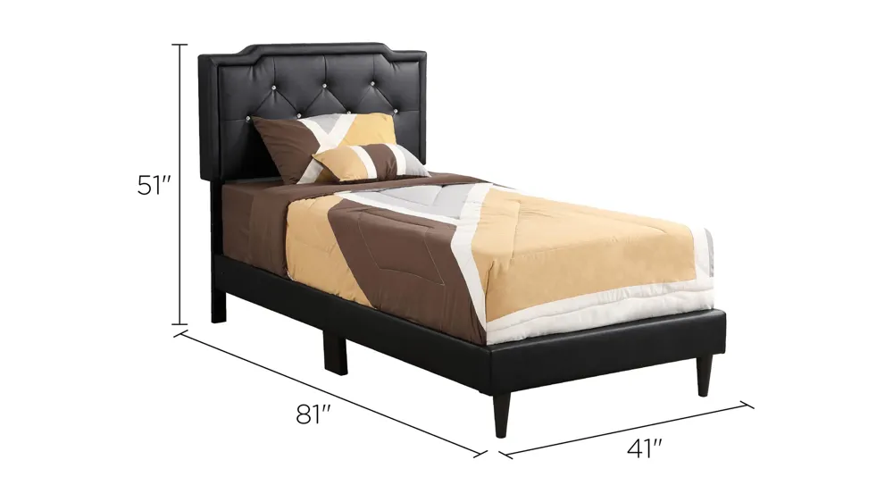Deb Upholstered Bed Dimensions