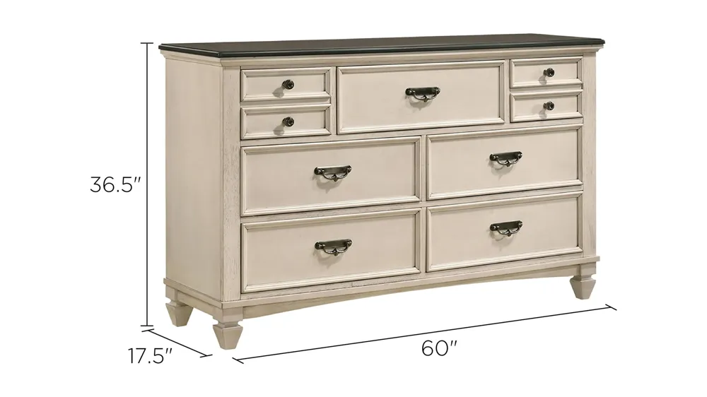 Sawyer Bedroom Dresser Dimensions