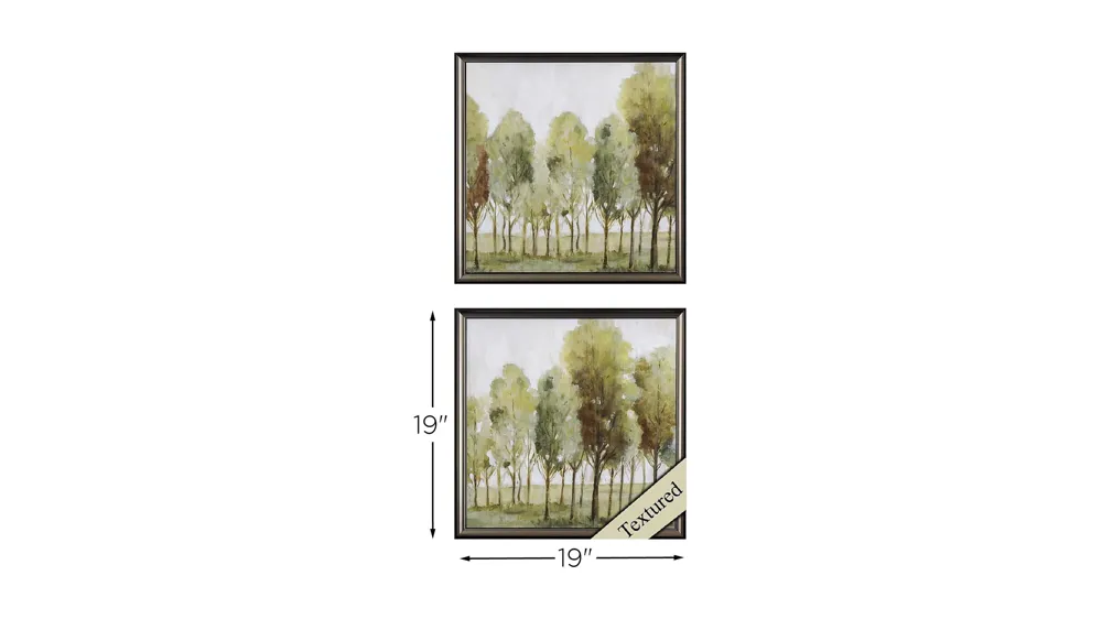 Silent Fall S/2 Wall Art Dimensions