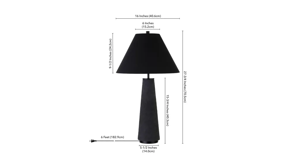 Ingalls Table Lamp Dimensions