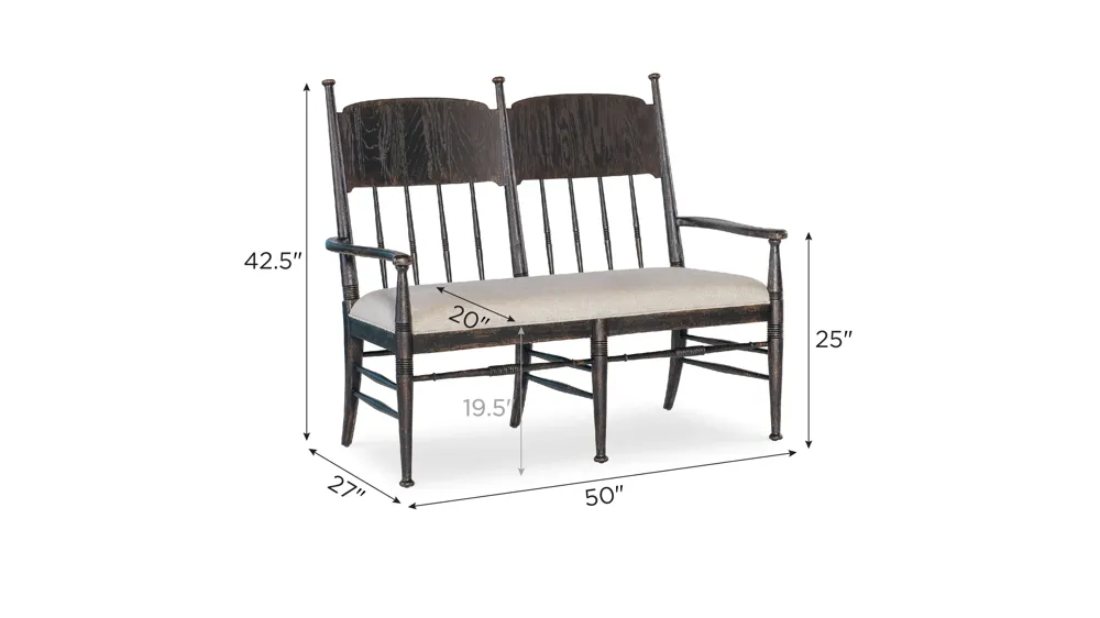 Americana Dining Bench Dimensions