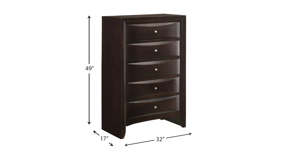 Madison 5 Drawer Chest Dimensions