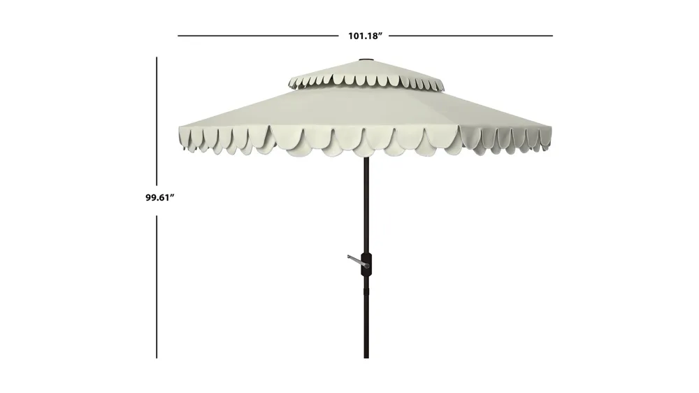 Chandler 9 ft Double Top Umbrella Dimensions