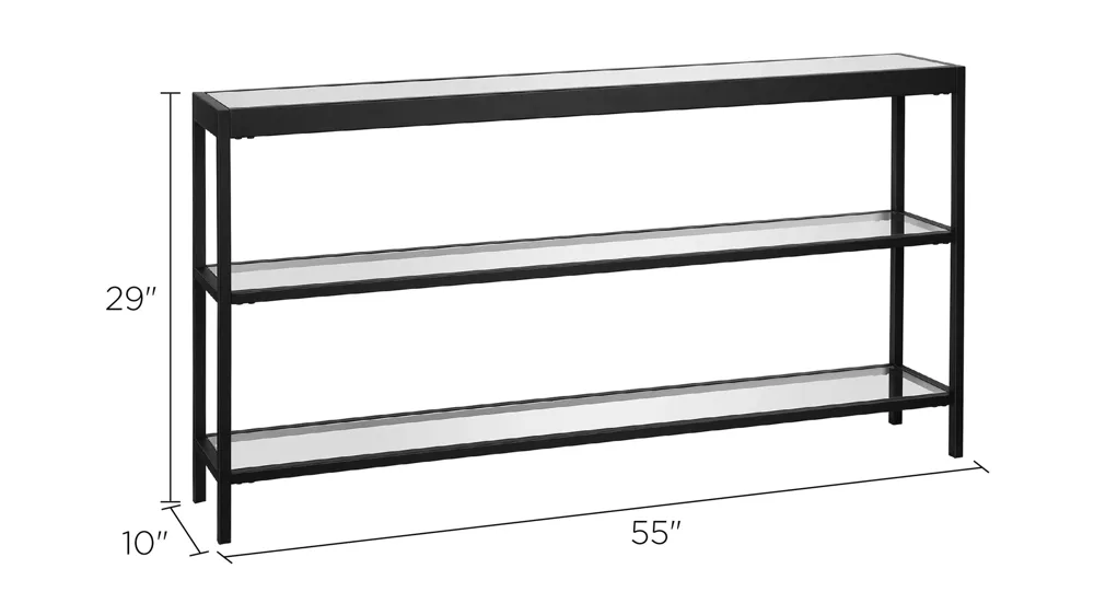Alexis 55" Rectangular Console Table Dimensions