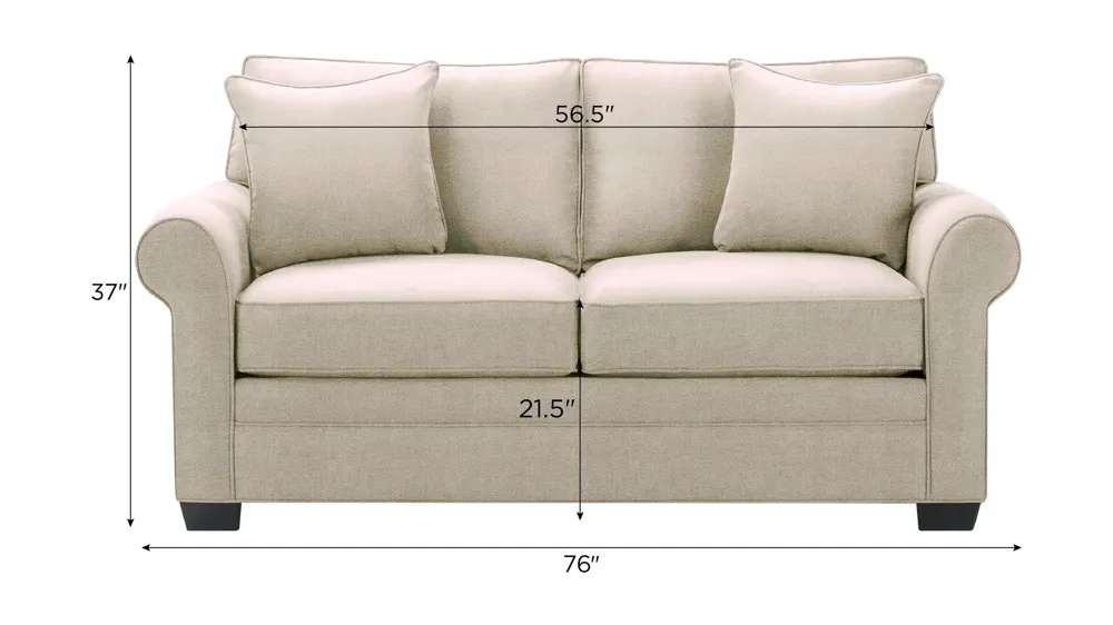 Wellsley Loveseat Dimensions
