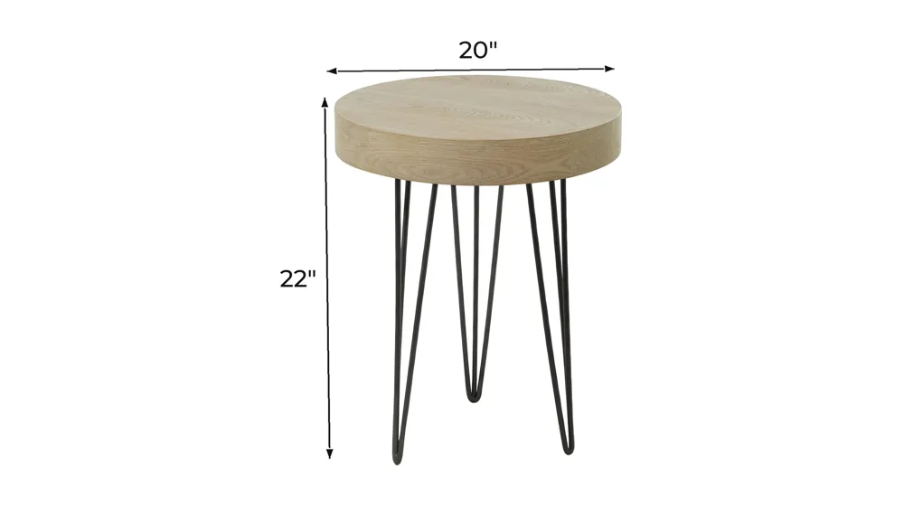 Ivy Collection Natural Accent Table Dimensions