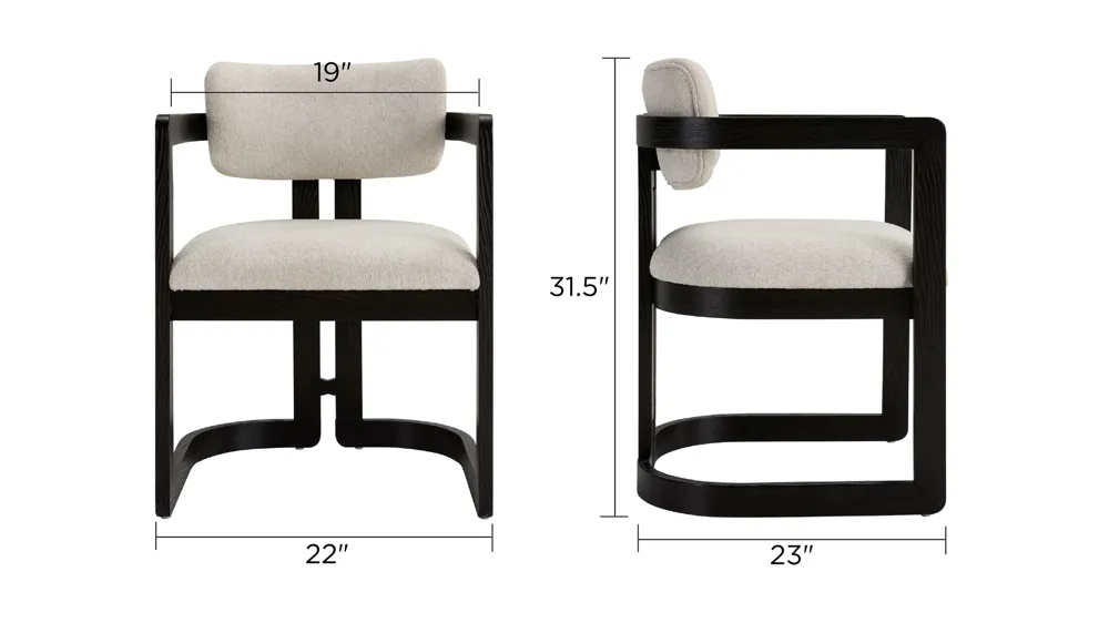 Hawthorne Barrel Arm Chair Dimensions