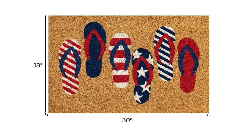 Liora Manne Natura Freedom Flops Outdoor Mat Dimensions