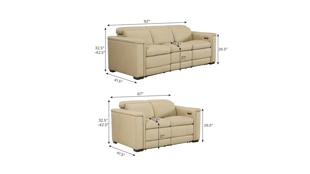 Finnegan Living Room Set Dimensions