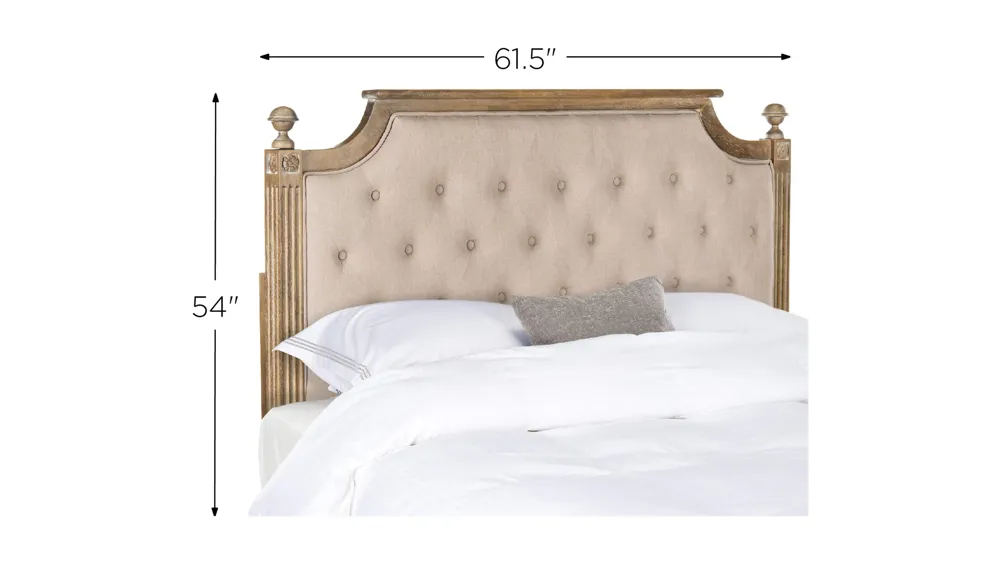 Rustic Wood Upholstered Headboard Dimensions