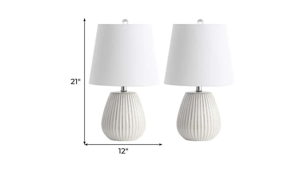 Makenna Table Lamp Set Dimensions