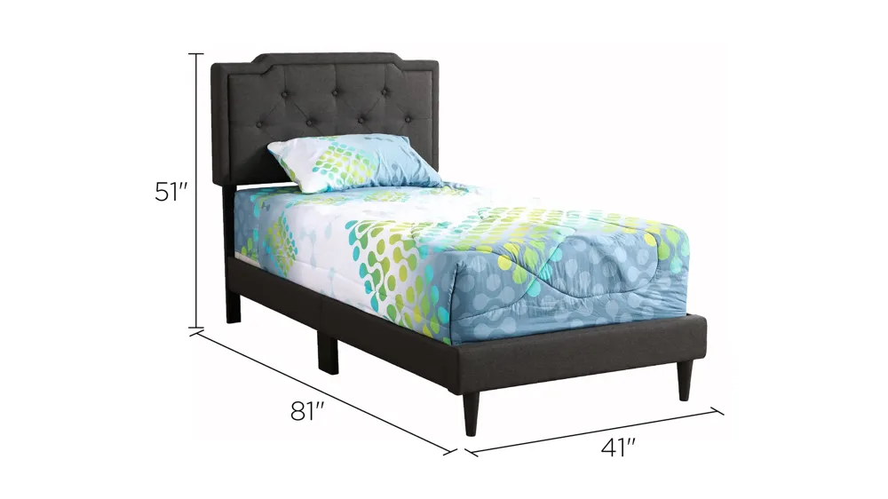 Deb Upholstered Bed Dimensions