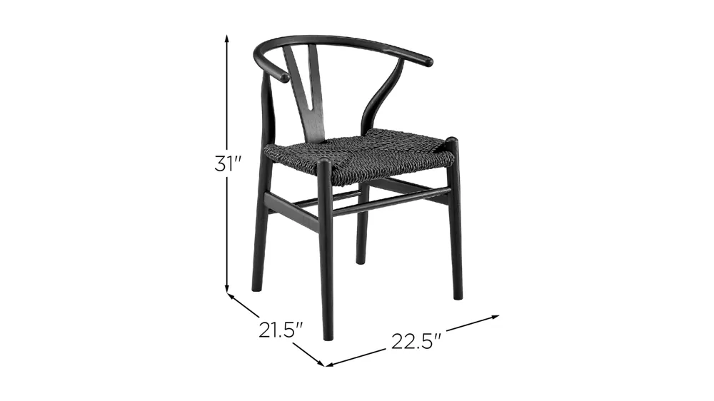 Evelina Outdoor Side Chair Set of 2 Dimensions