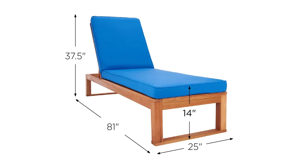 Danser Sun Lounger Dimensions