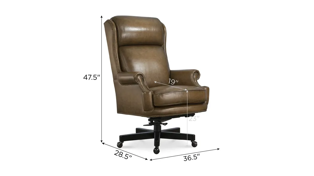 Tucker Executive Swivel Tilt Chair Dimensions