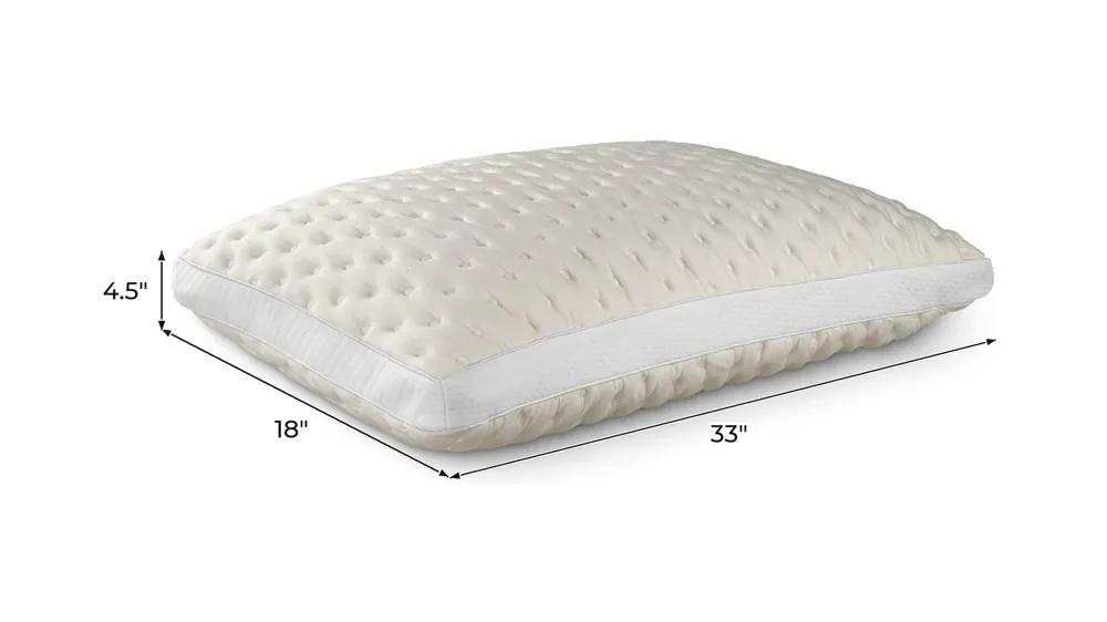 PureCare Bamboo Memory Foam Puff Pillow Dimensions
