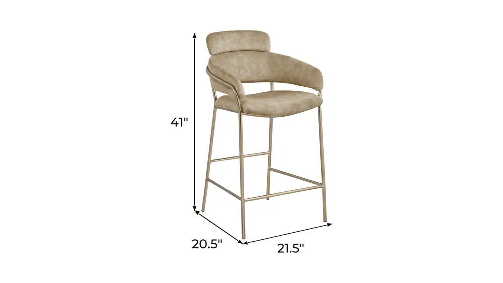 Yara Counter Stool - Set of 2 Dimensions