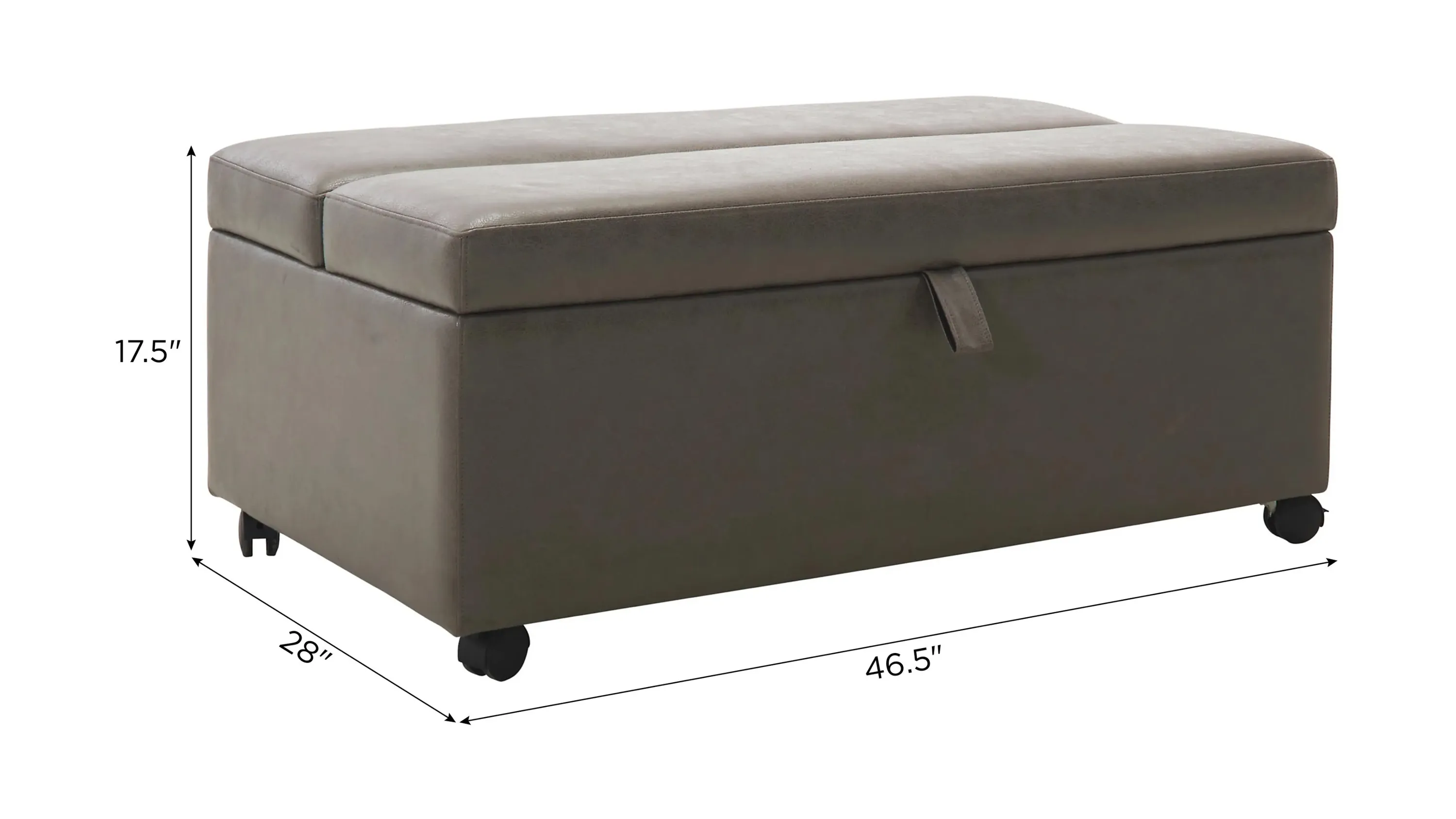 Novah Lift Top Cocktail Ottoman w/ Casters | Raymour & Flanigan