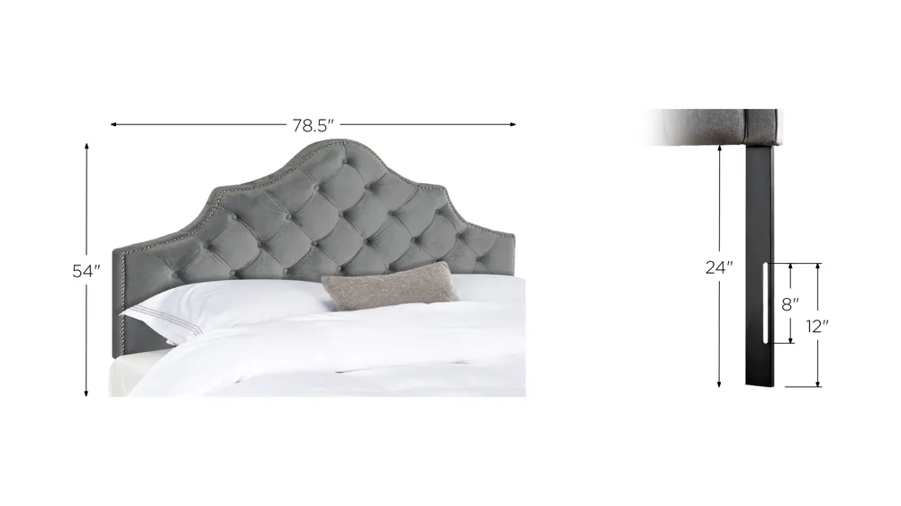 Arebelle Upholstered Headboard Dimensions