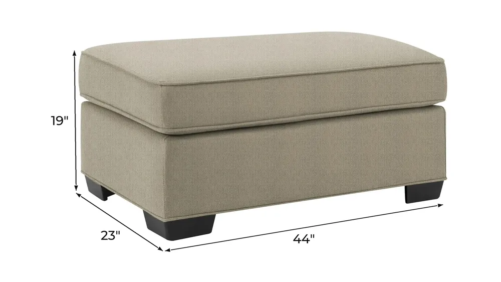 Wellsley Chair and a Half Ottoman Dimensions