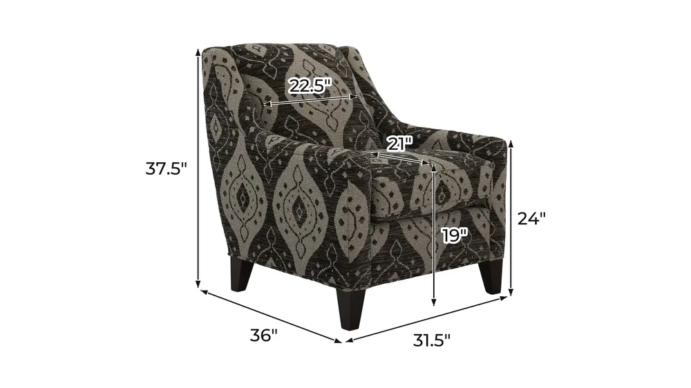 Callie Accent Chair Dimensions