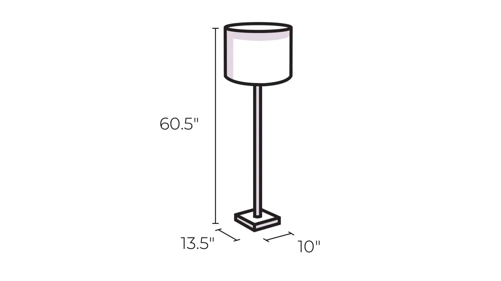 Vivian Floor Lamp Dimensions