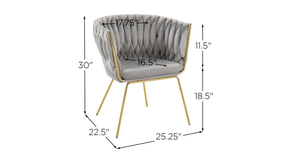 Braided Renee Chair Dimensions