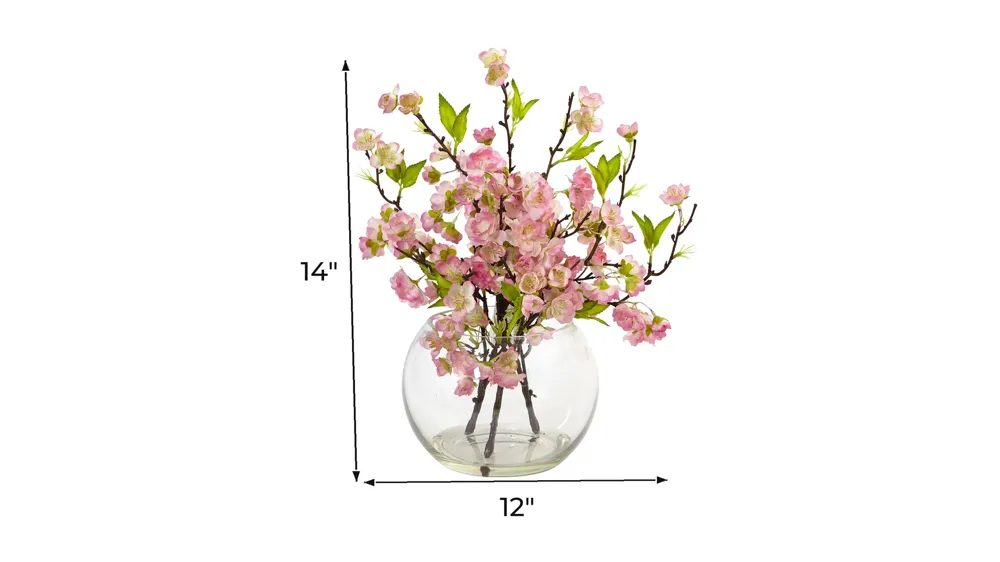 Cherry Blossom in Large Vase Dimensions