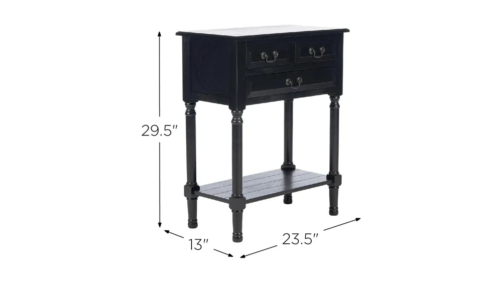 Lelia 3 Drawer Console Table Dimensions