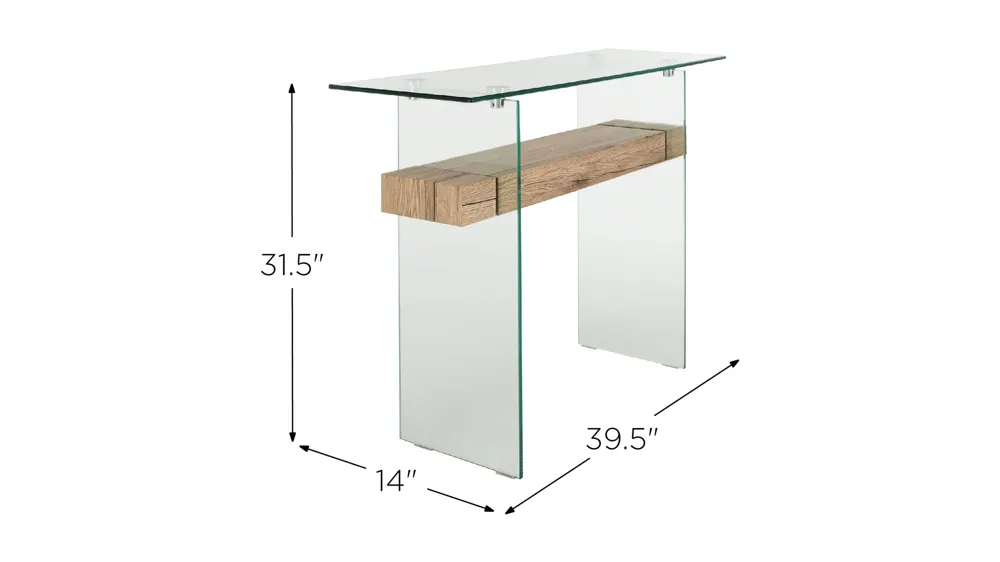 Alex Rectangular Console Table Dimensions