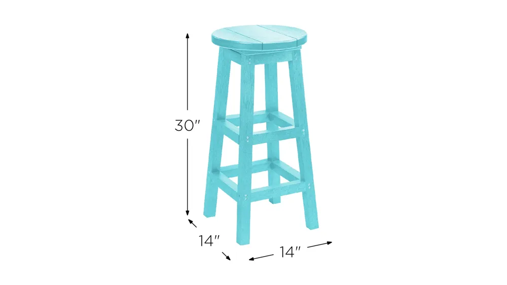 Generation Recycled Outdoor Barstool Dimensions