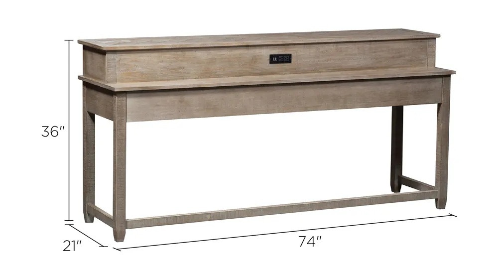 Parkland Falls Console Table Dimensions